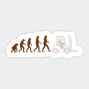 Forklift Evolution Sticker